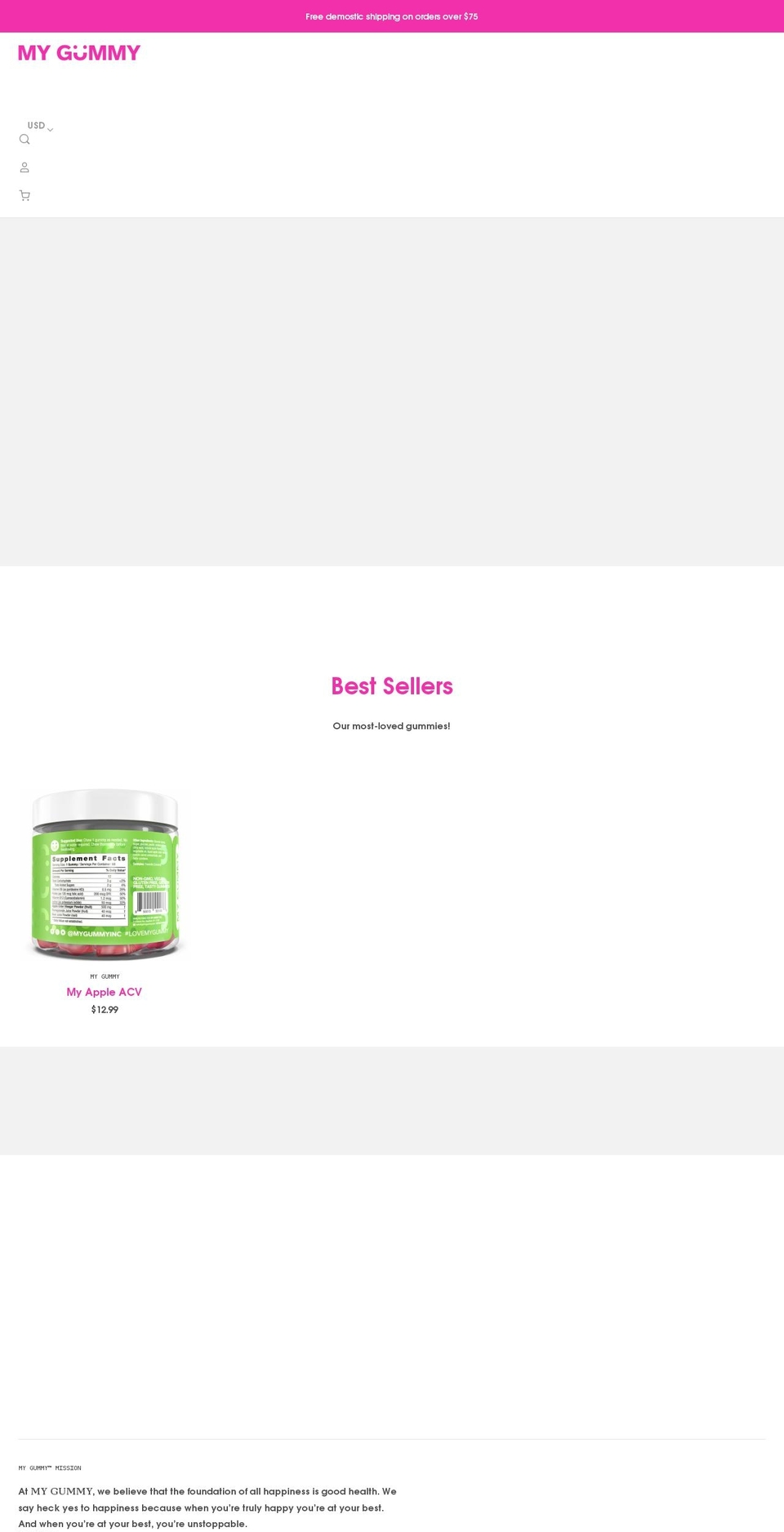 getmygummy.com shopify website screenshot