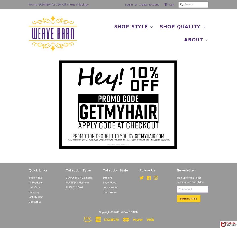getmyhair.com — Shopify storefront screenshot