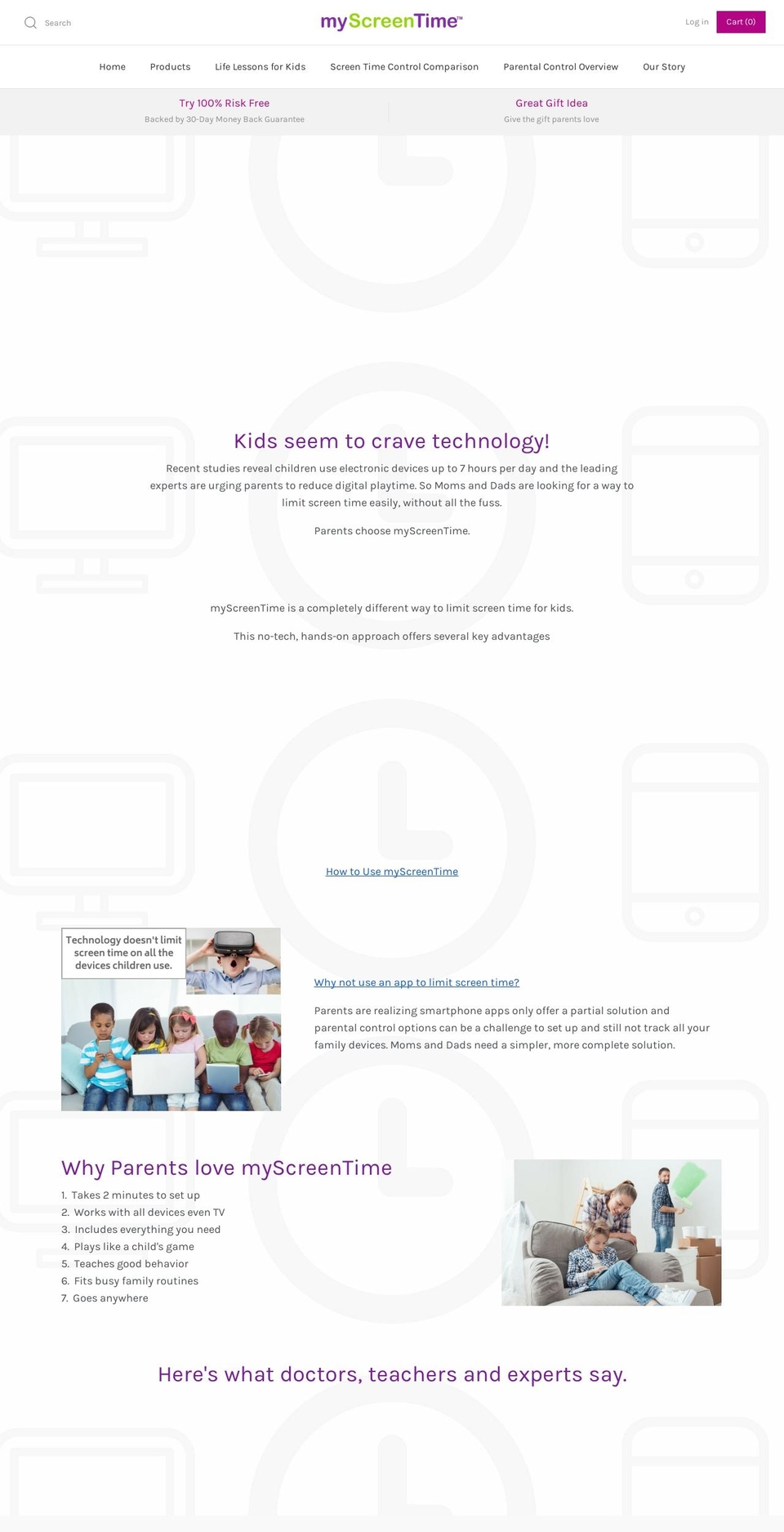 getmyscreentime.com shopify website screenshot