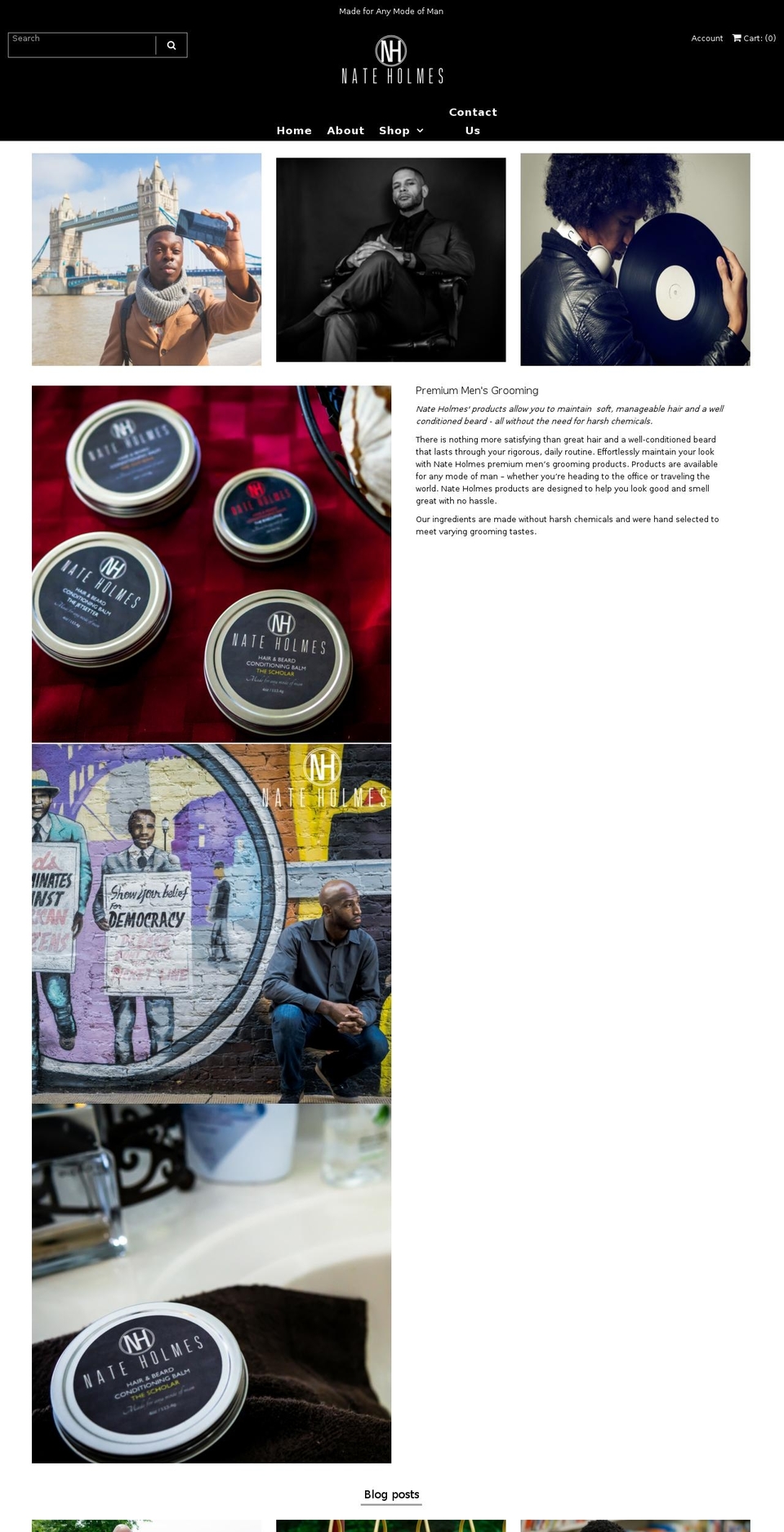 getnateholmes.com — Shopify storefront screenshot