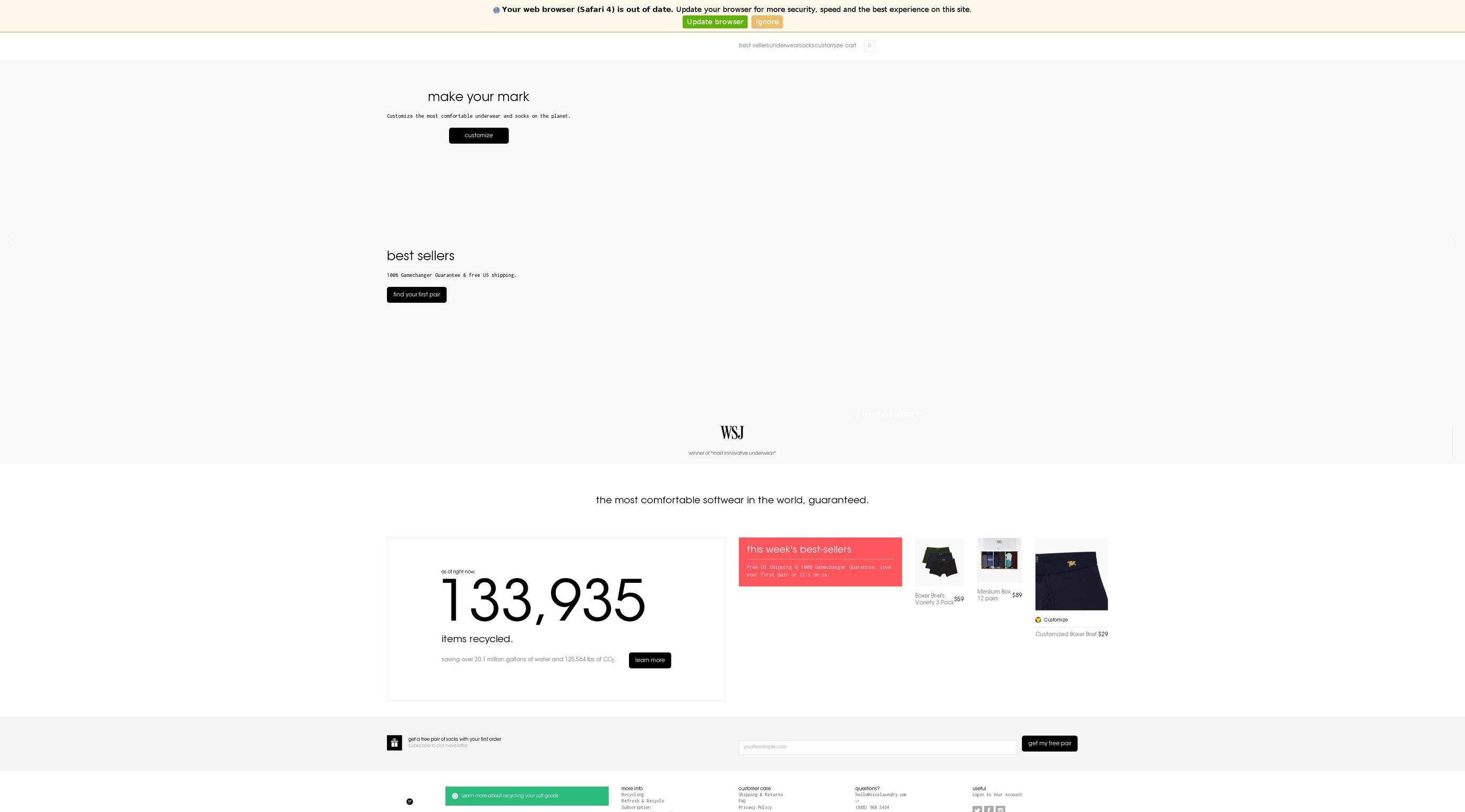 getnicesocks.com — Shopify storefront screenshot