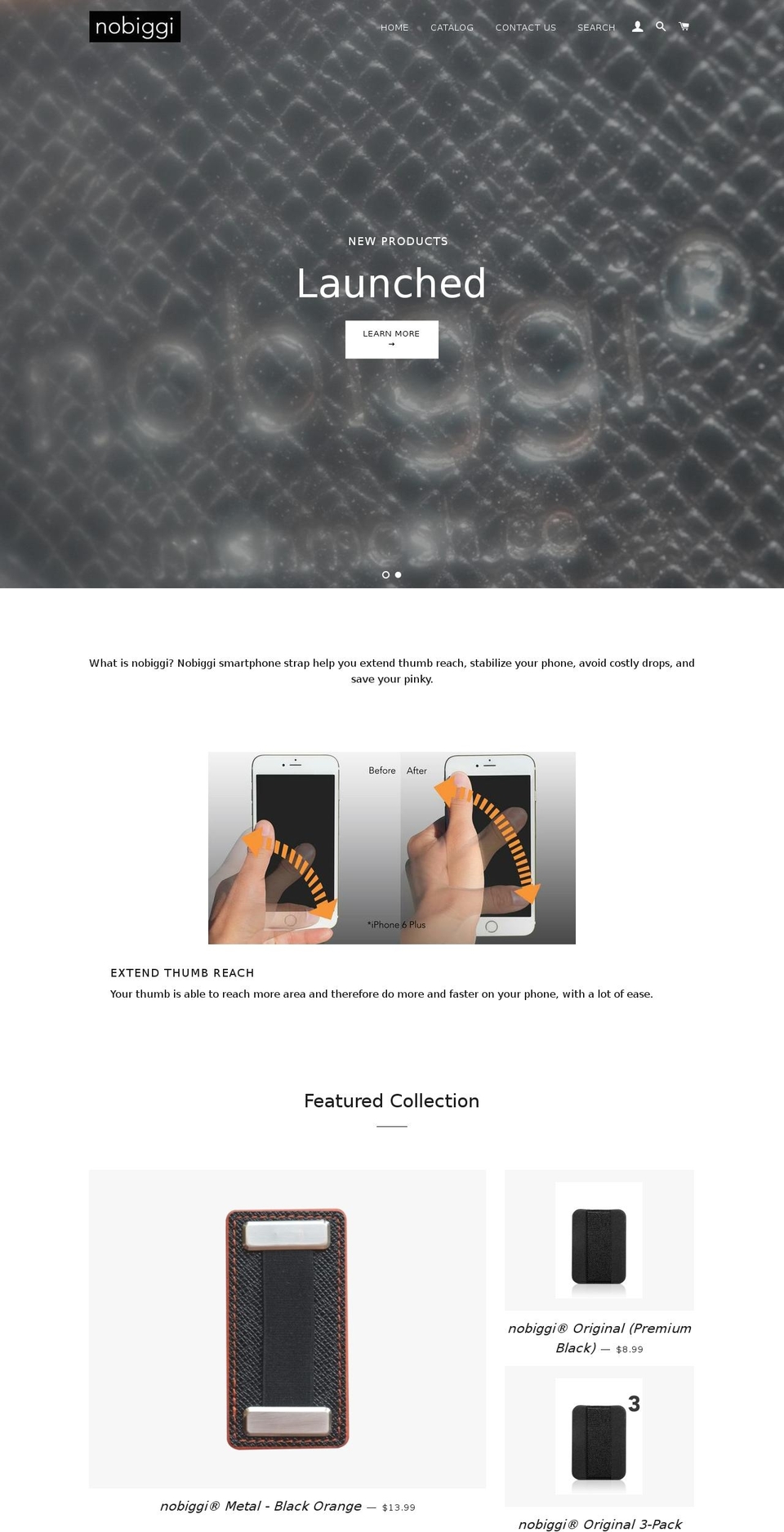 getnobiggi.com shopify website screenshot