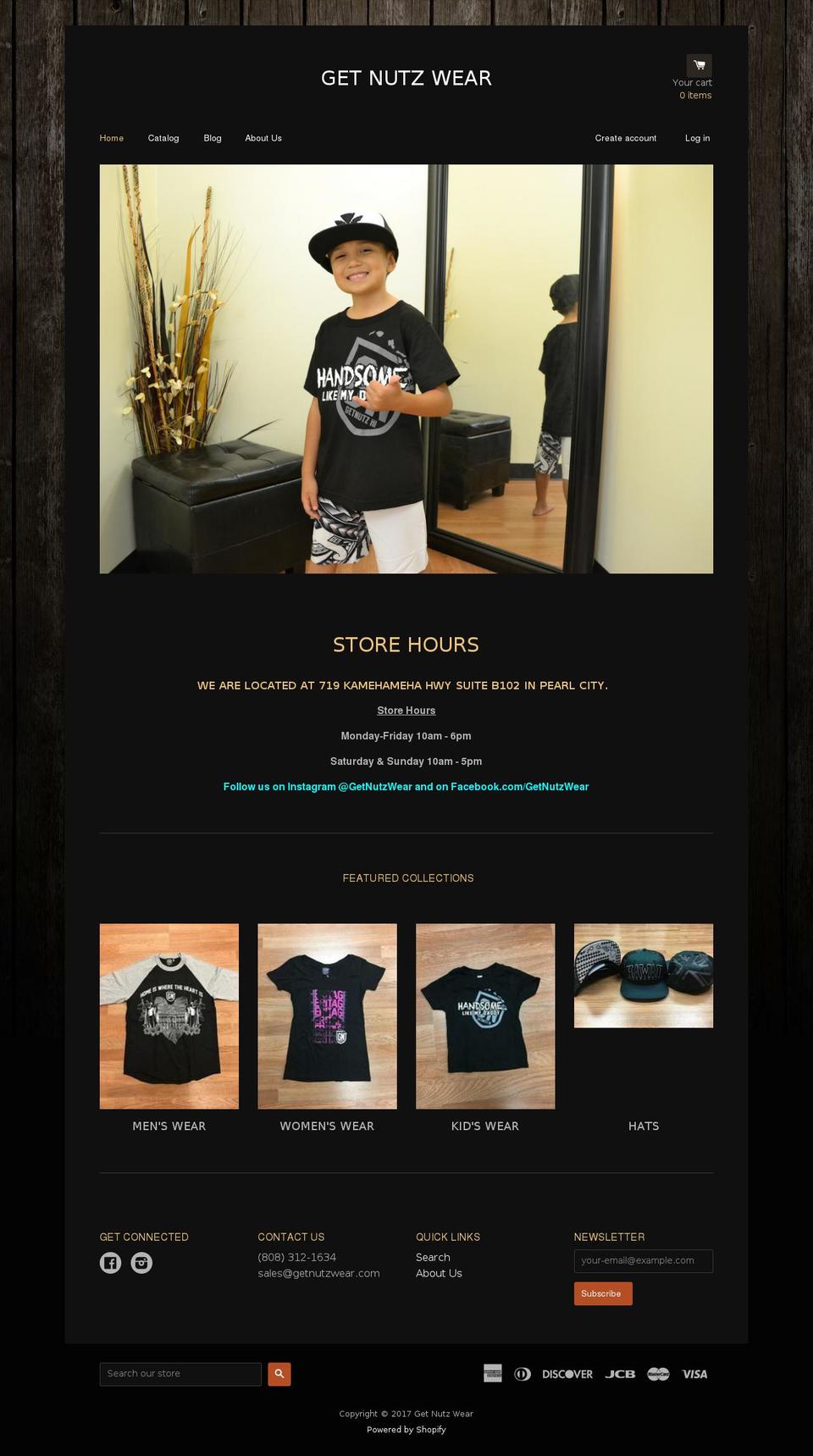 getnutzwear.com shopify website screenshot