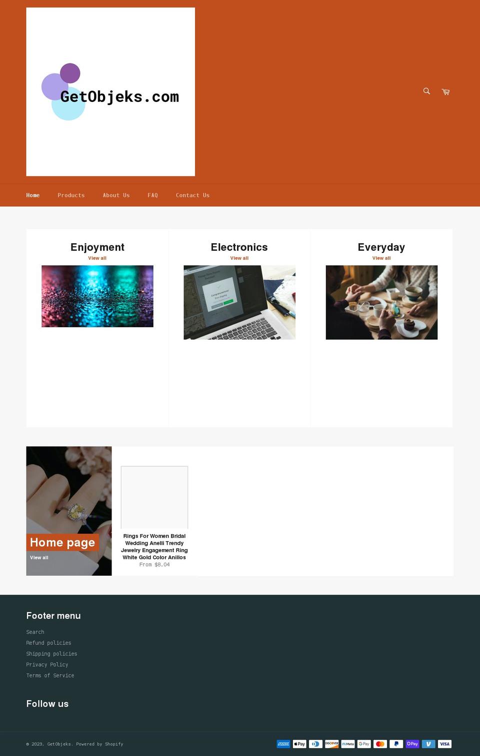getobjeks.com shopify website screenshot