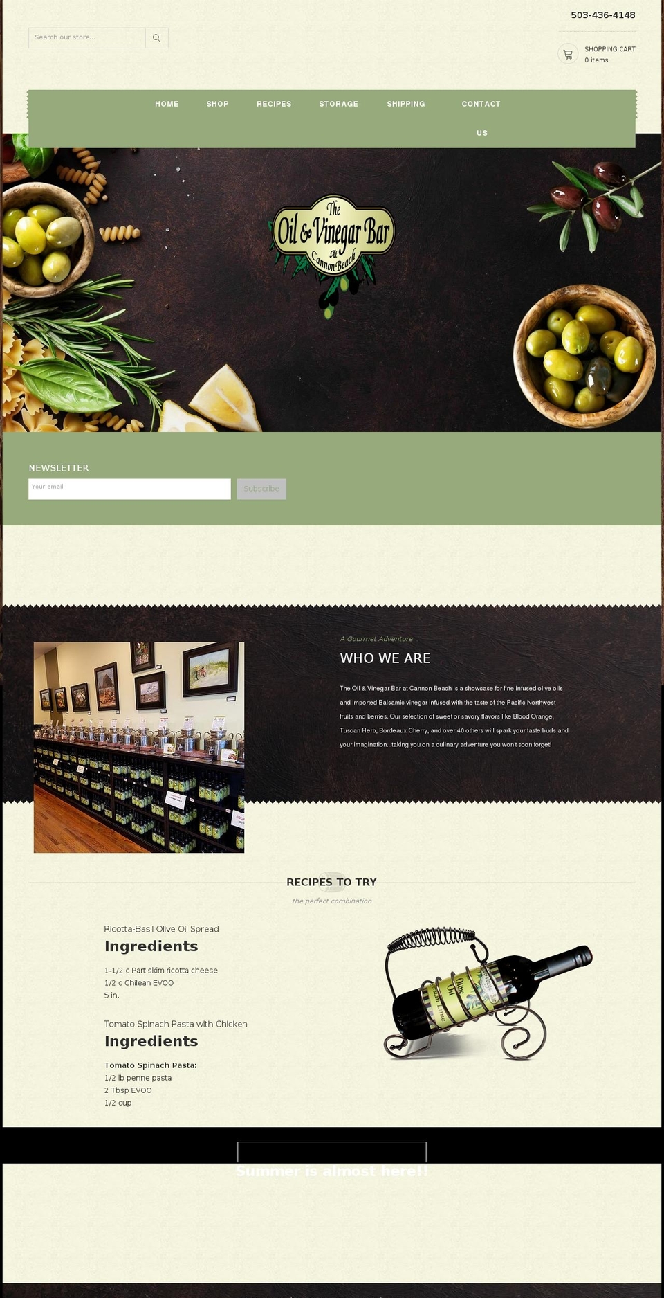 athena-wines Shopify theme site example getoilandvinegarnow.com