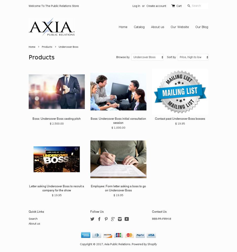 getonundercoverboss.com shopify website screenshot