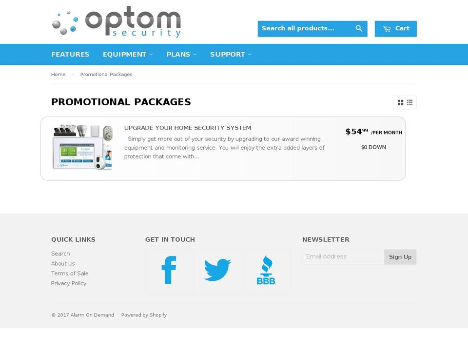 getoptom.com shopify website screenshot