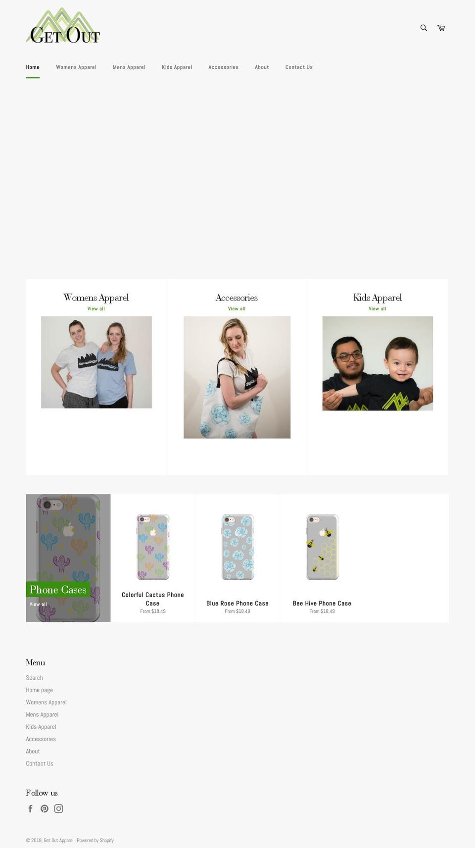 getoutapparel.com — Shopify storefront screenshot