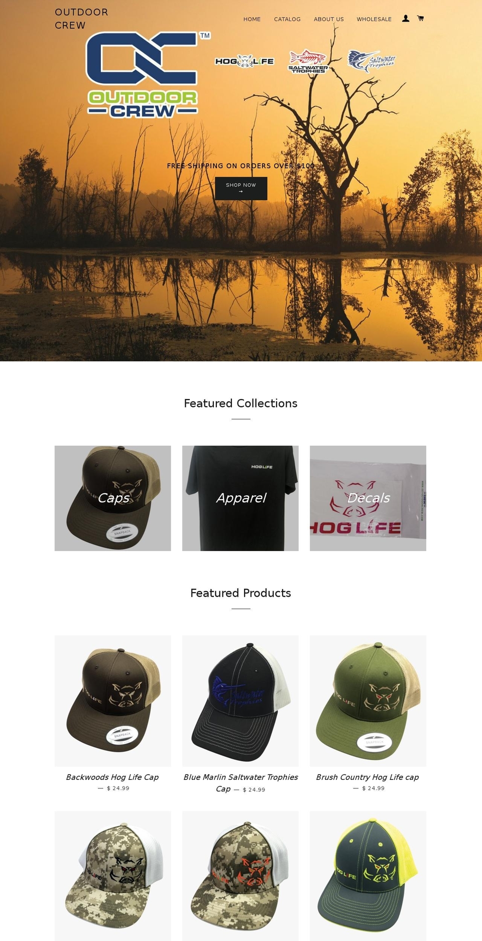 getoutdoorcrew.com shopify website screenshot