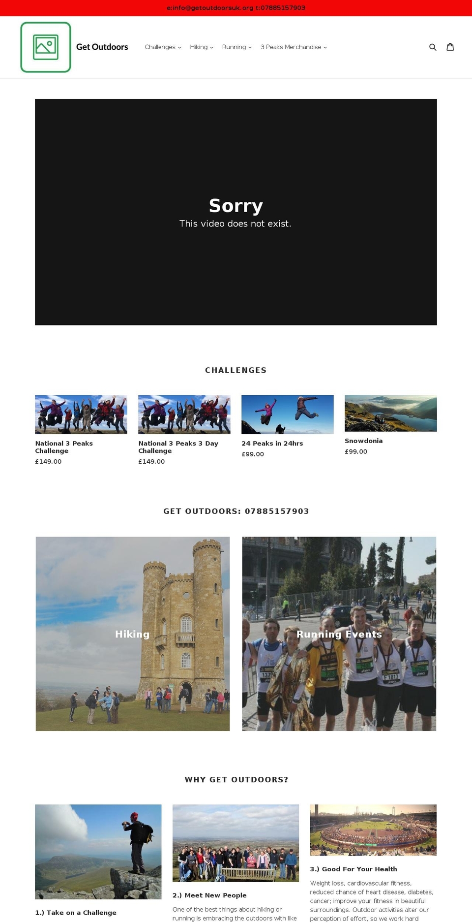 getoutdoorsuk.org shopify website screenshot