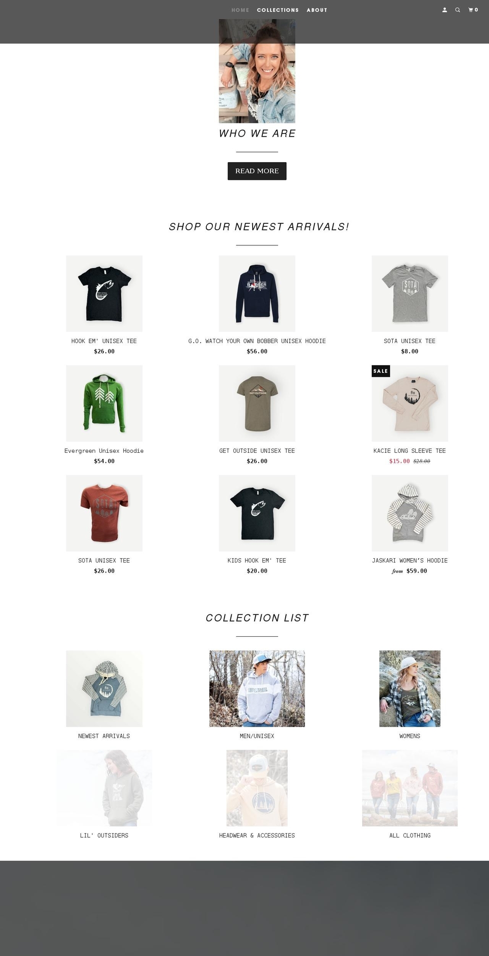 getoutsidegear.com shopify website screenshot