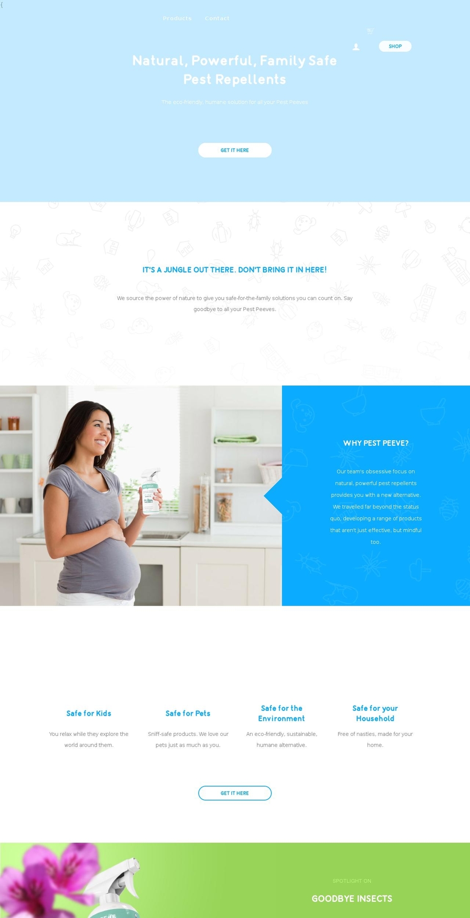 getpestpeeve.com shopify website screenshot