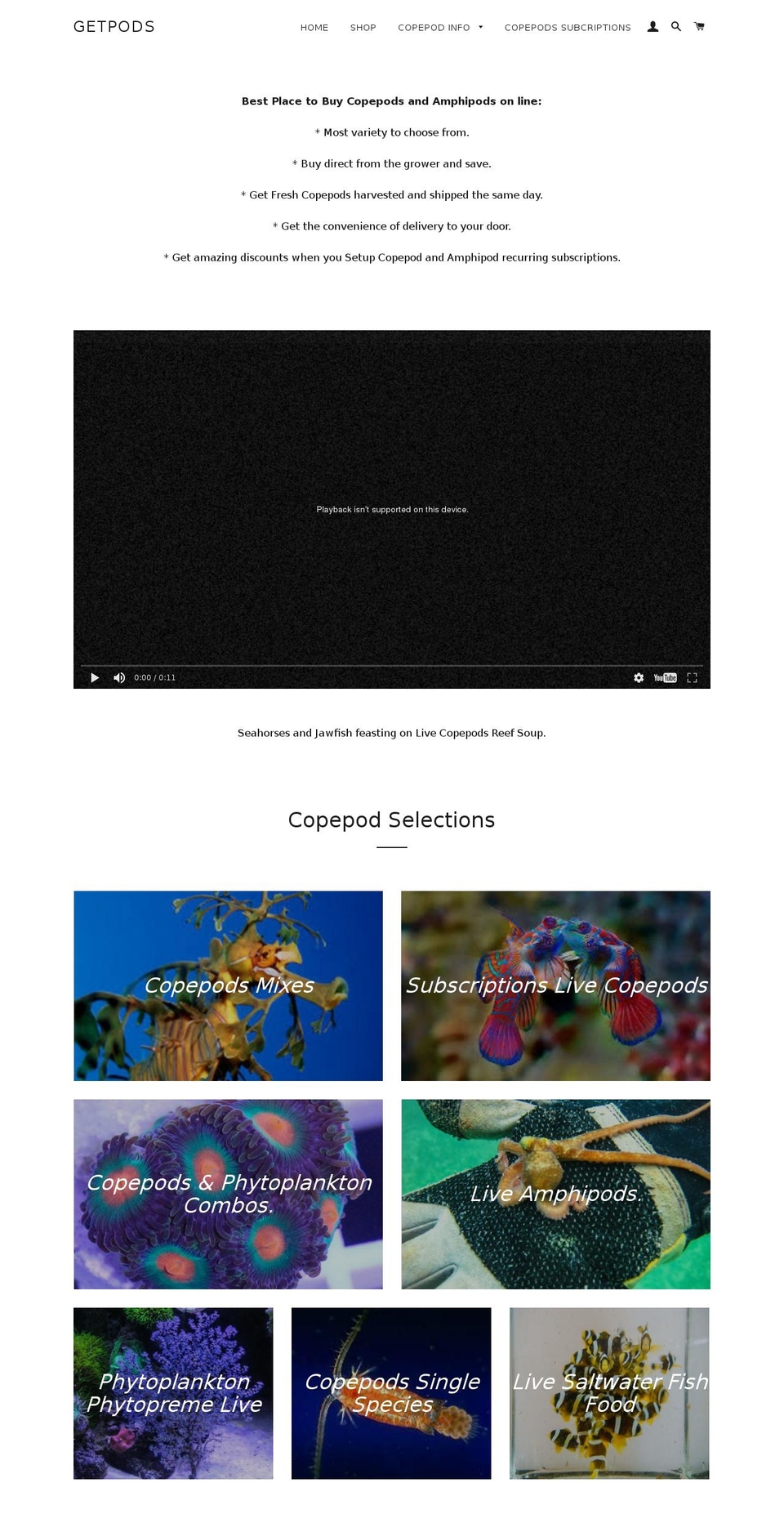 getpods.com shopify website screenshot