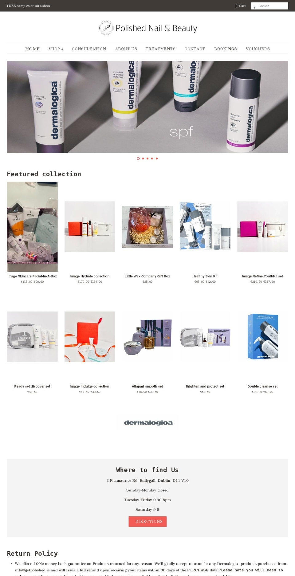 getpolished.shop shopify website screenshot