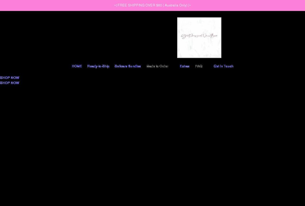 getpressednailbar.com shopify website screenshot
