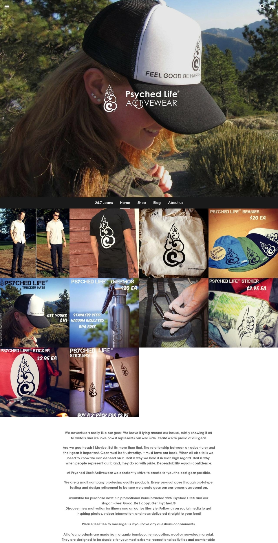 getpsychedlife.com — Shopify storefront screenshot