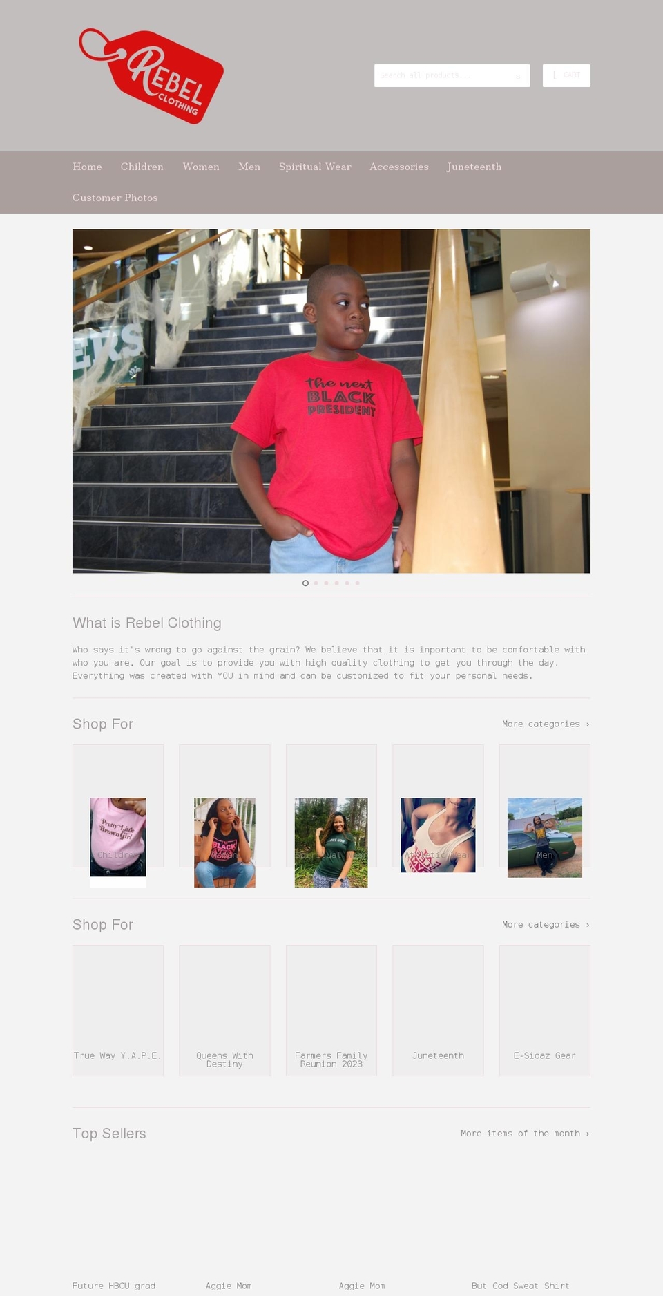 getrebelwear.com shopify website screenshot