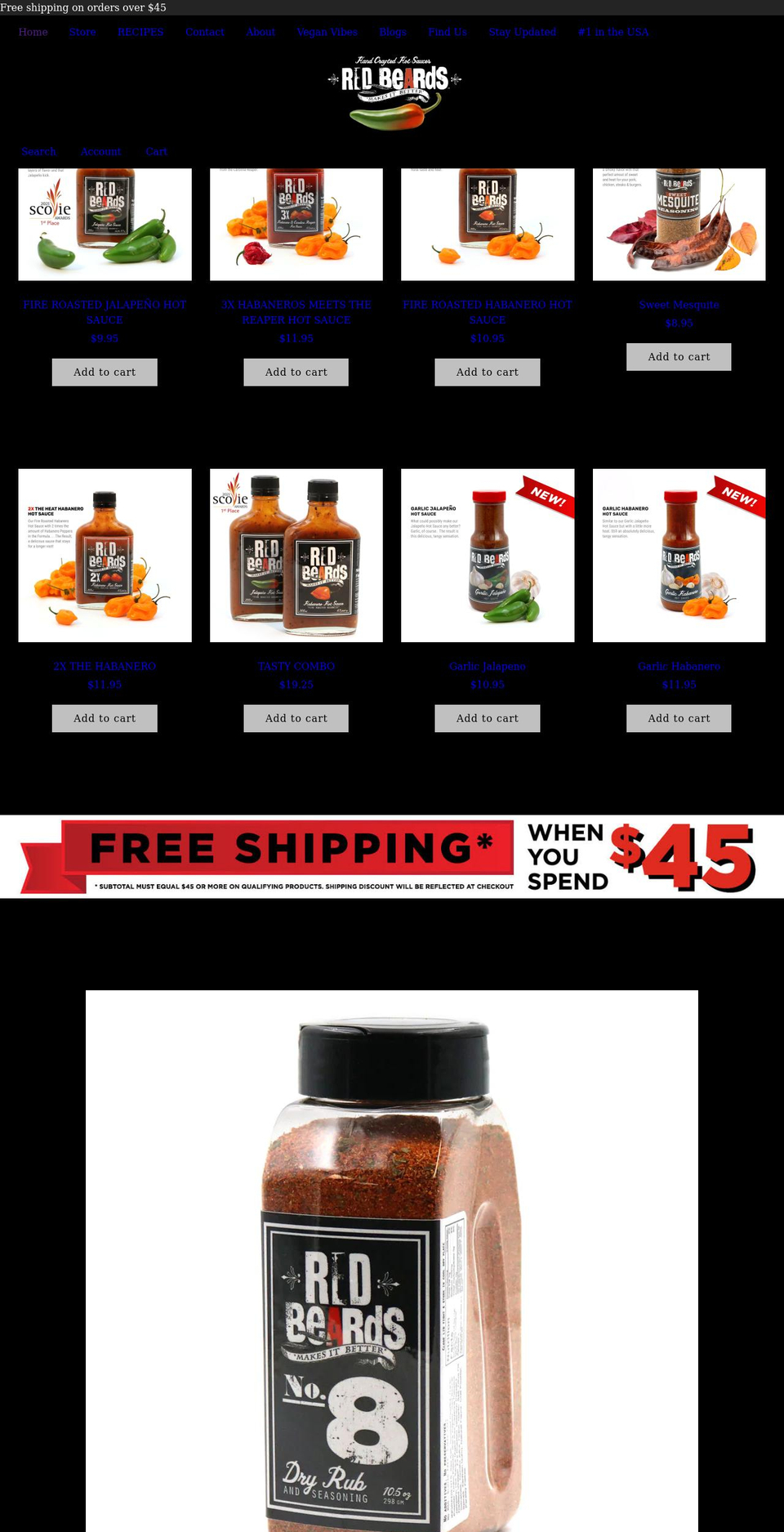 getredbeards.com shopify website screenshot