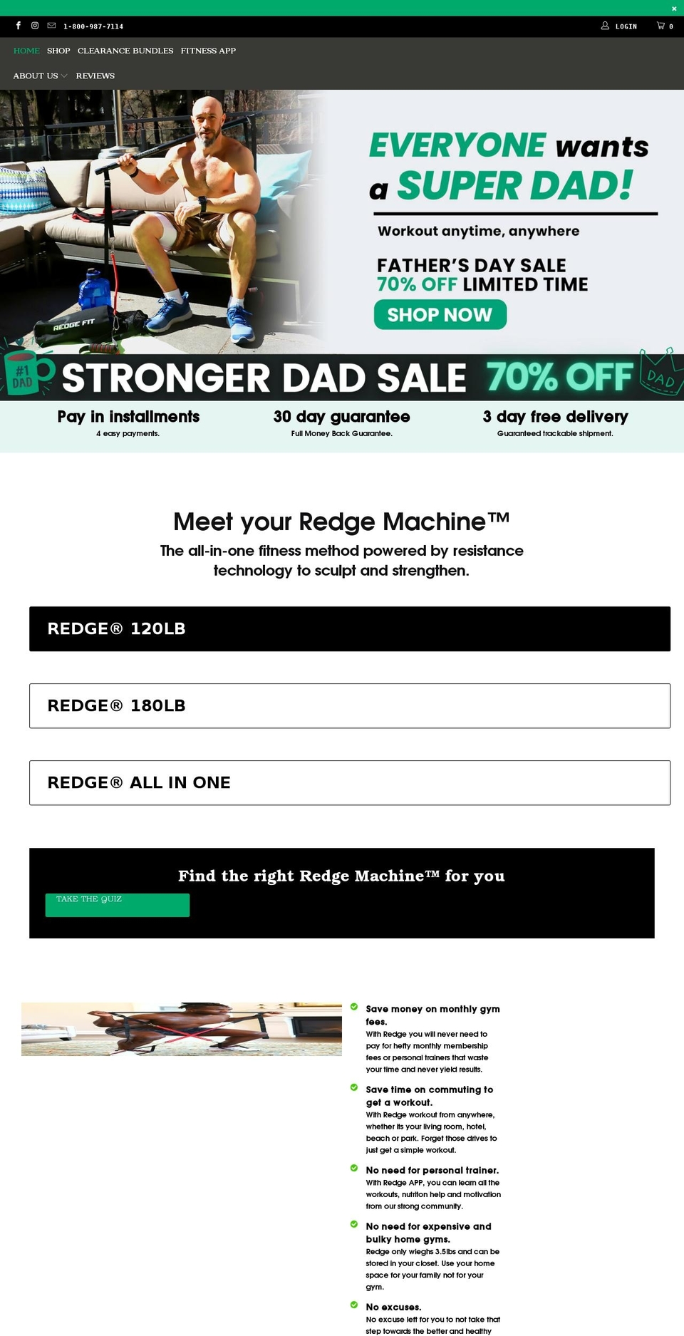 getredge.com shopify website screenshot
