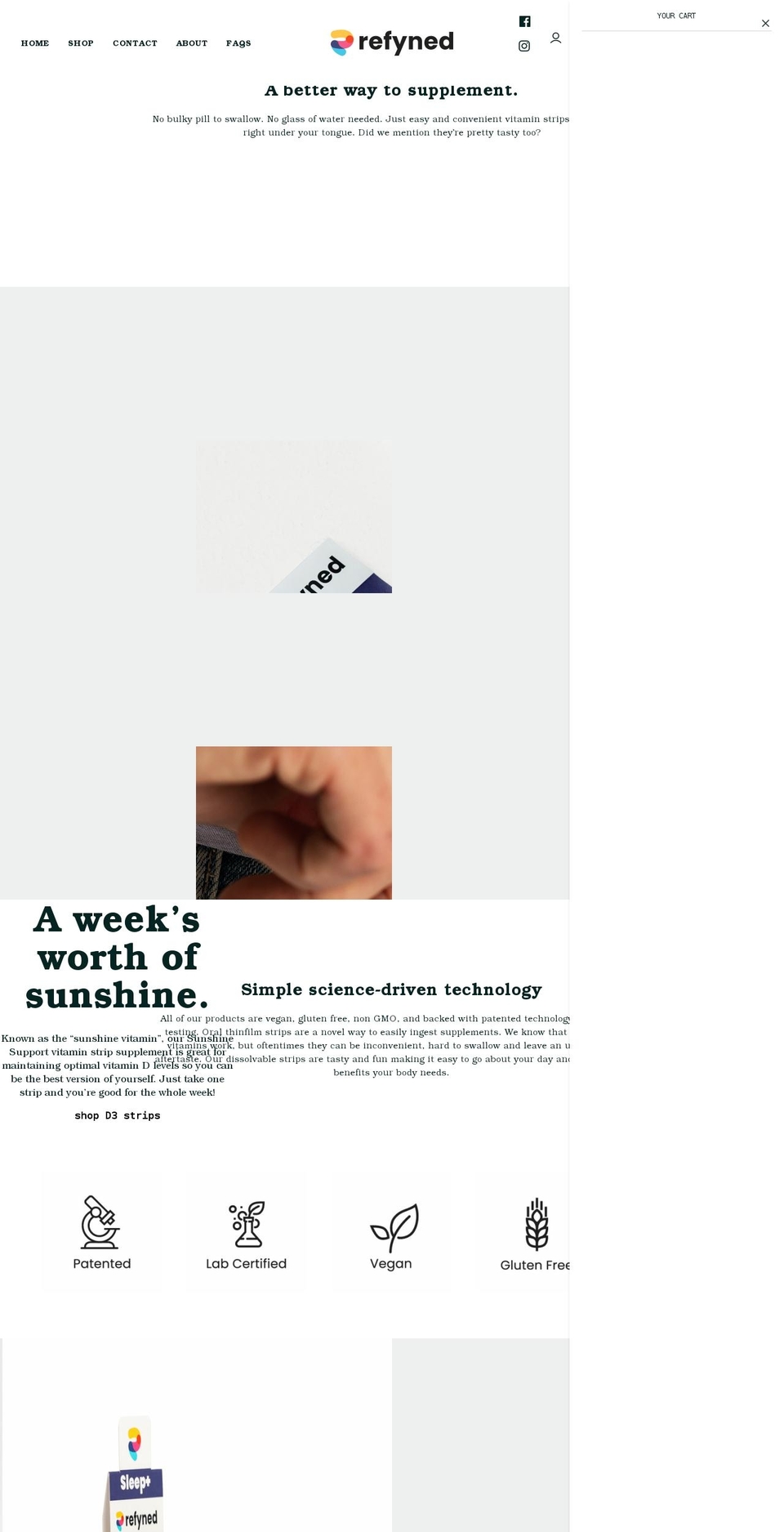 getrefyned.com shopify website screenshot