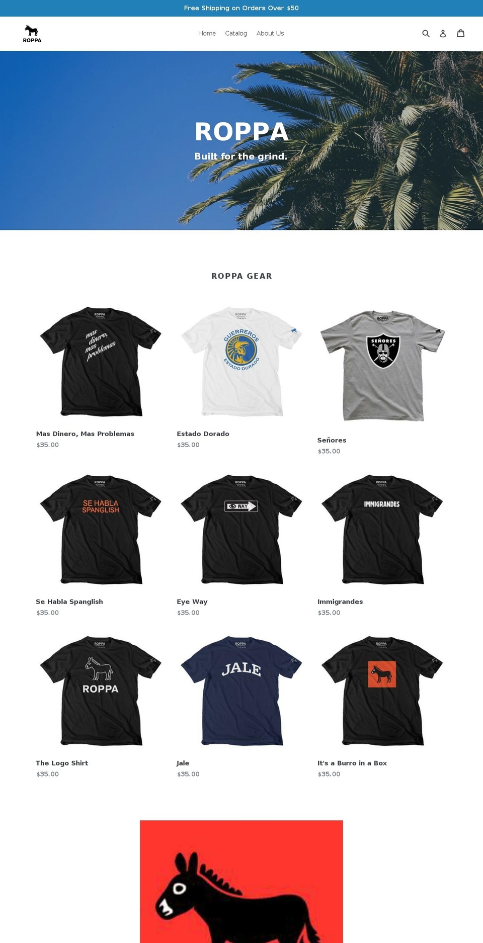 getroppa.com shopify website screenshot