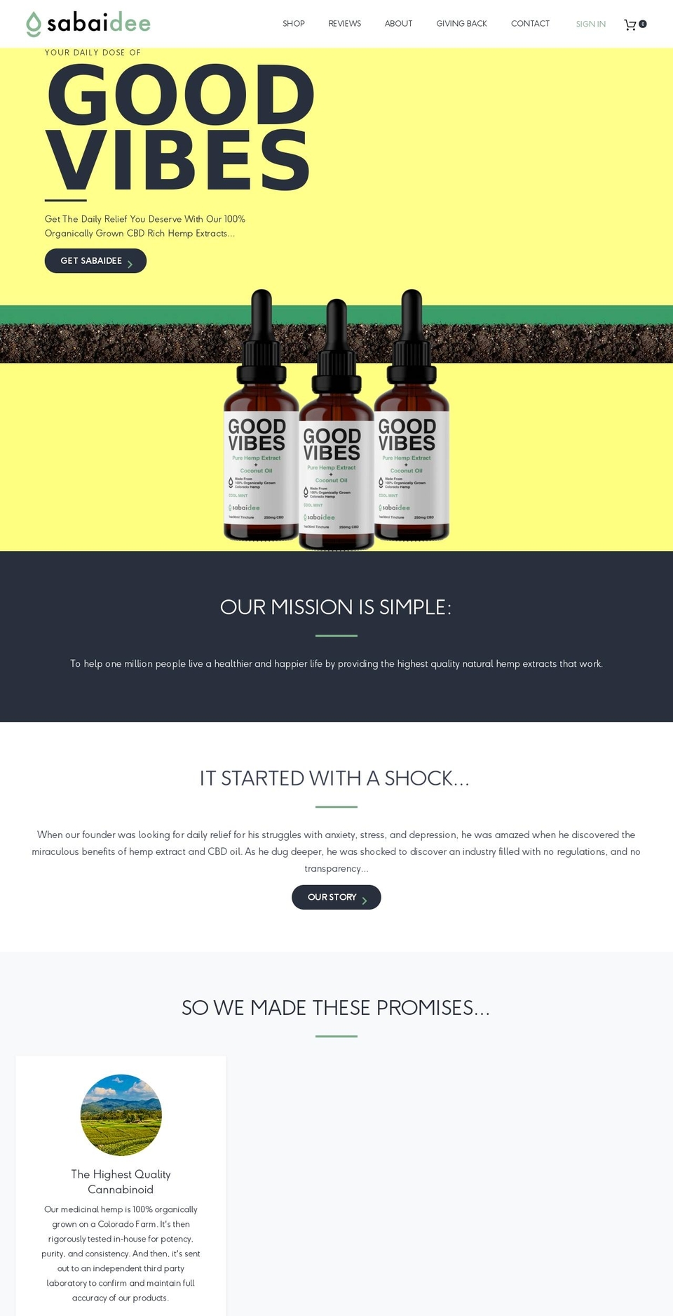 getsabaidee.com shopify website screenshot