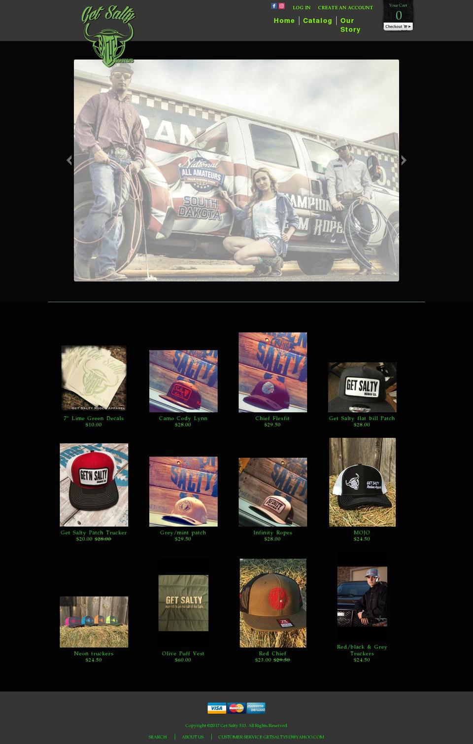 getsalty513.com shopify website screenshot