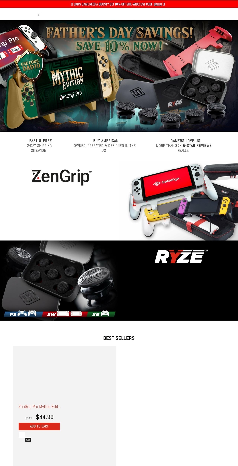 Zeexo Shopify theme site example getsatisfyed.com