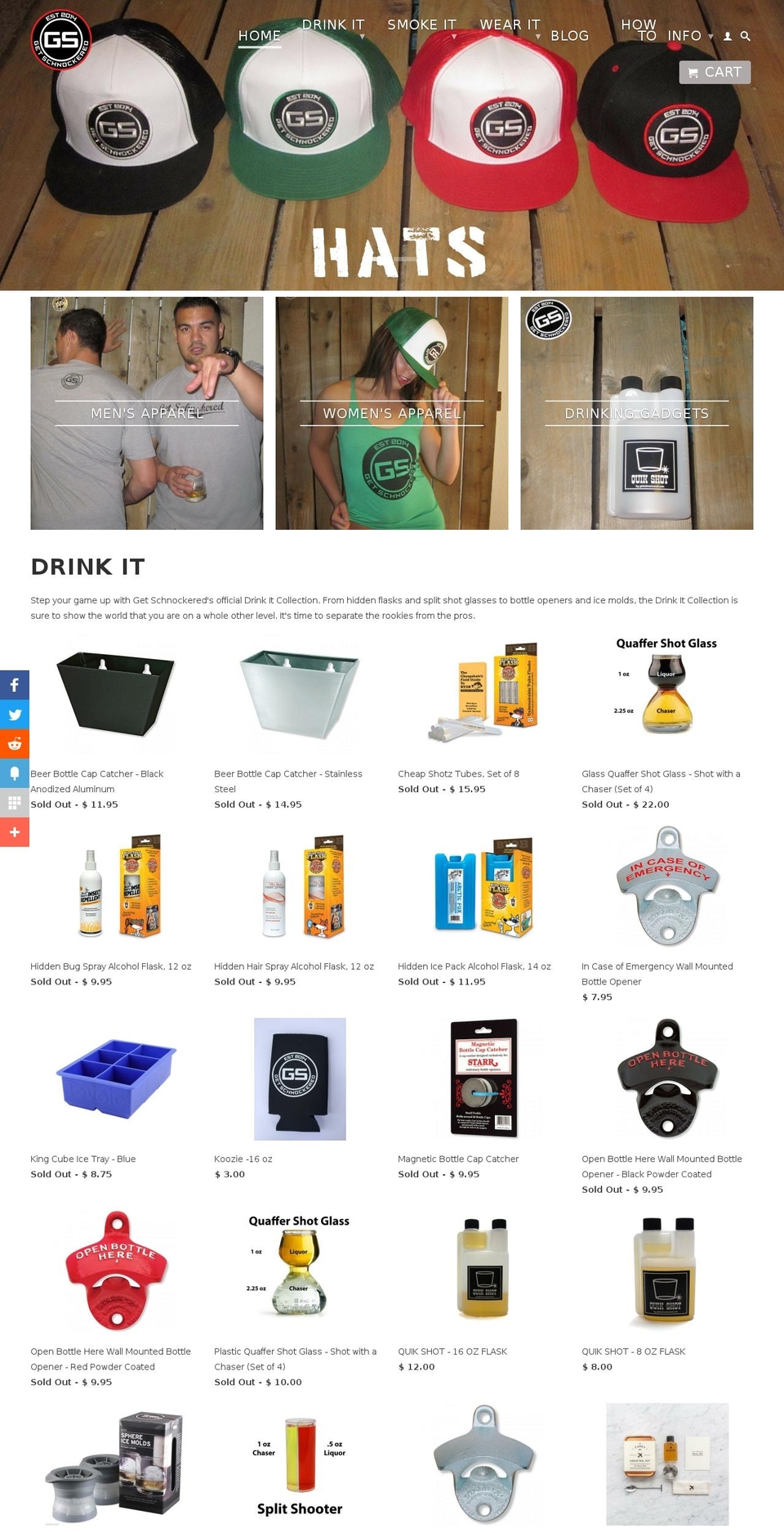 getschnockered.com shopify website screenshot