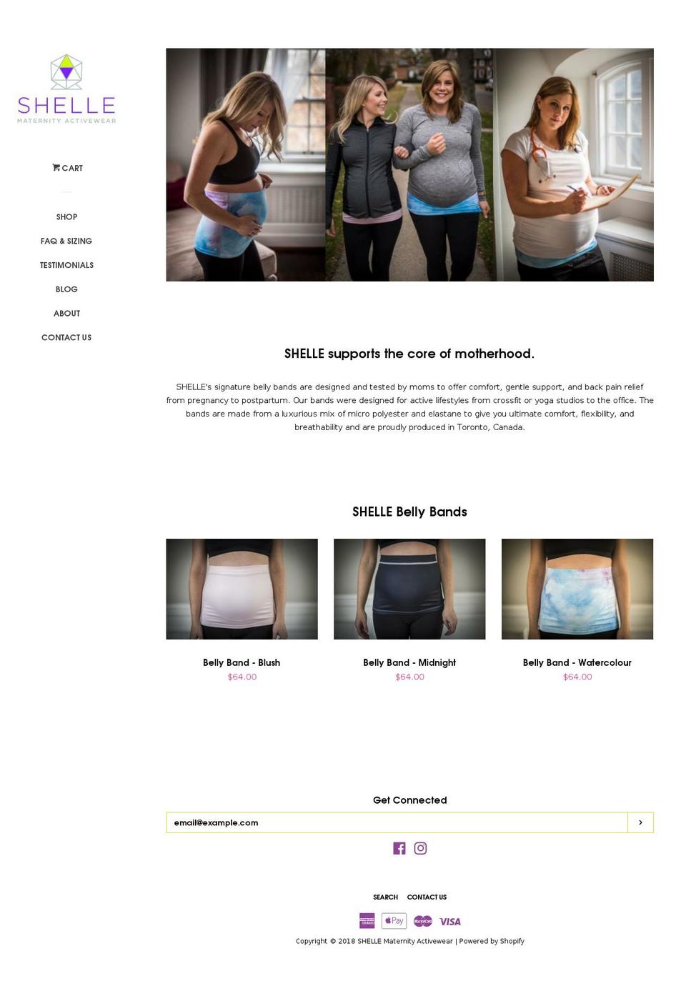 getshelle.com — Shopify storefront screenshot
