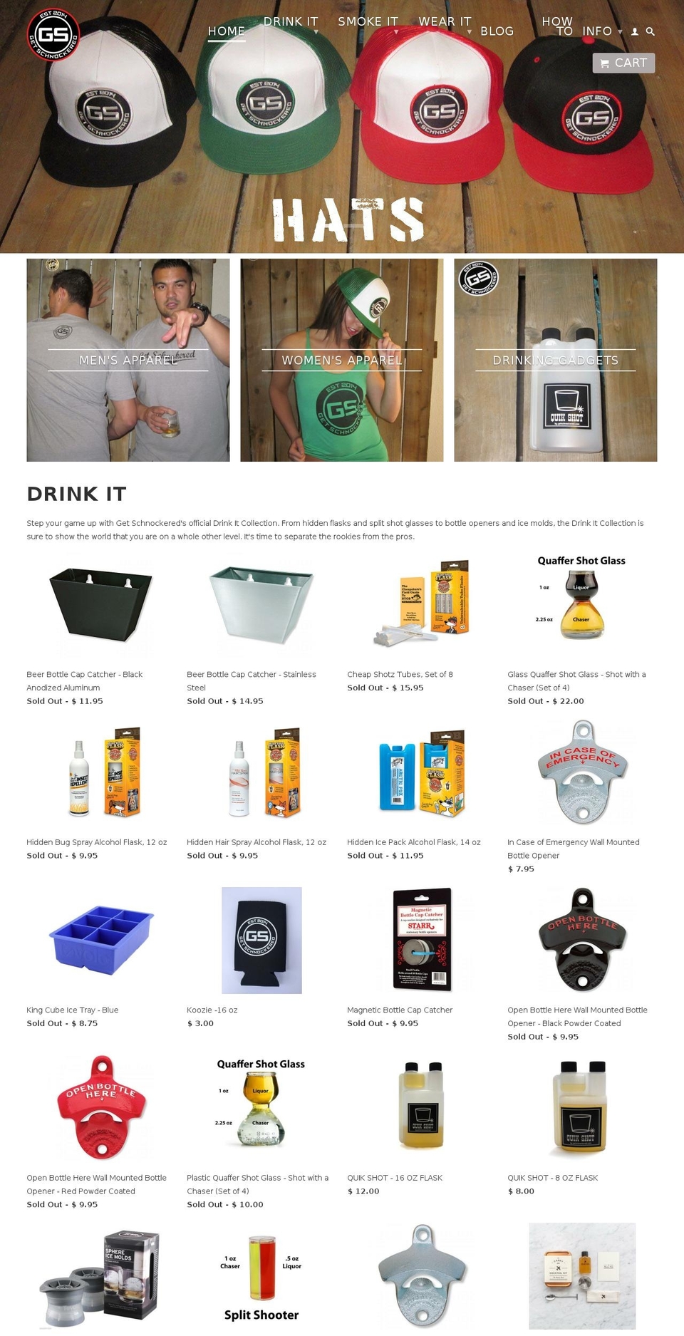 getshnockered.com shopify website screenshot