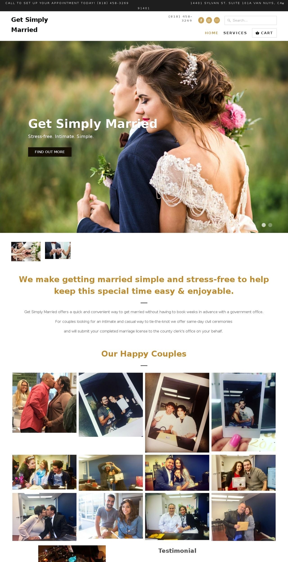getsimplymarried.com — Shopify storefront screenshot