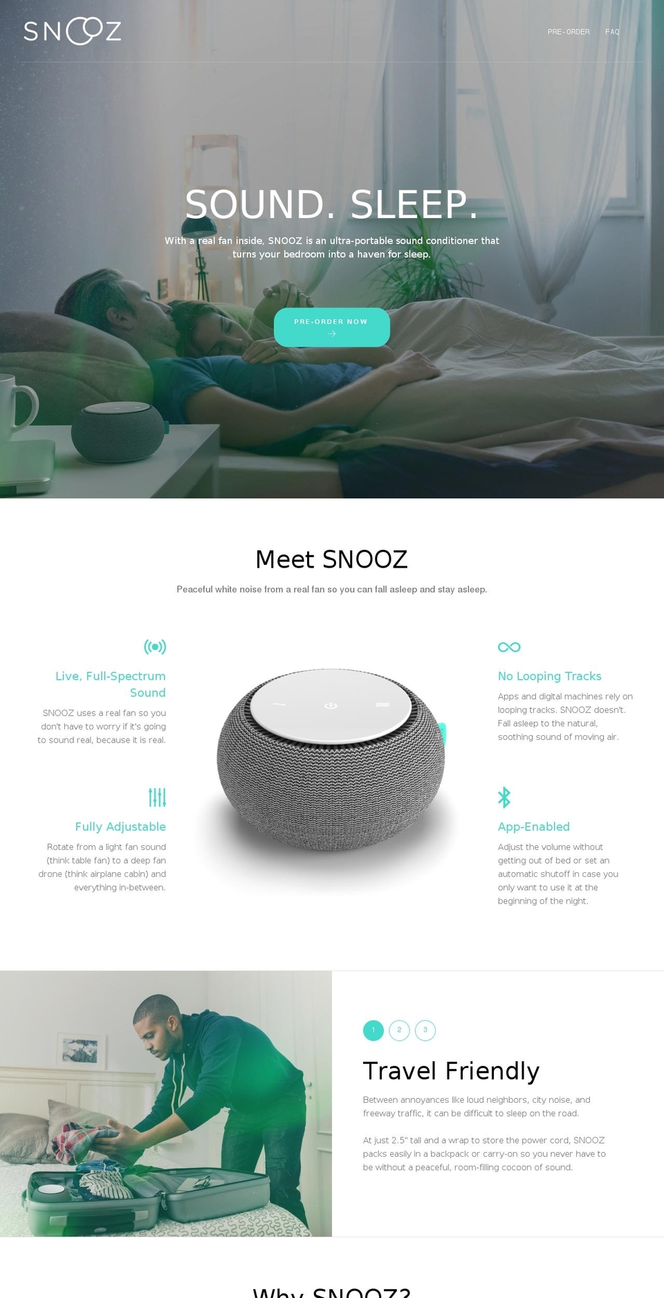 getsnooz.com shopify website screenshot