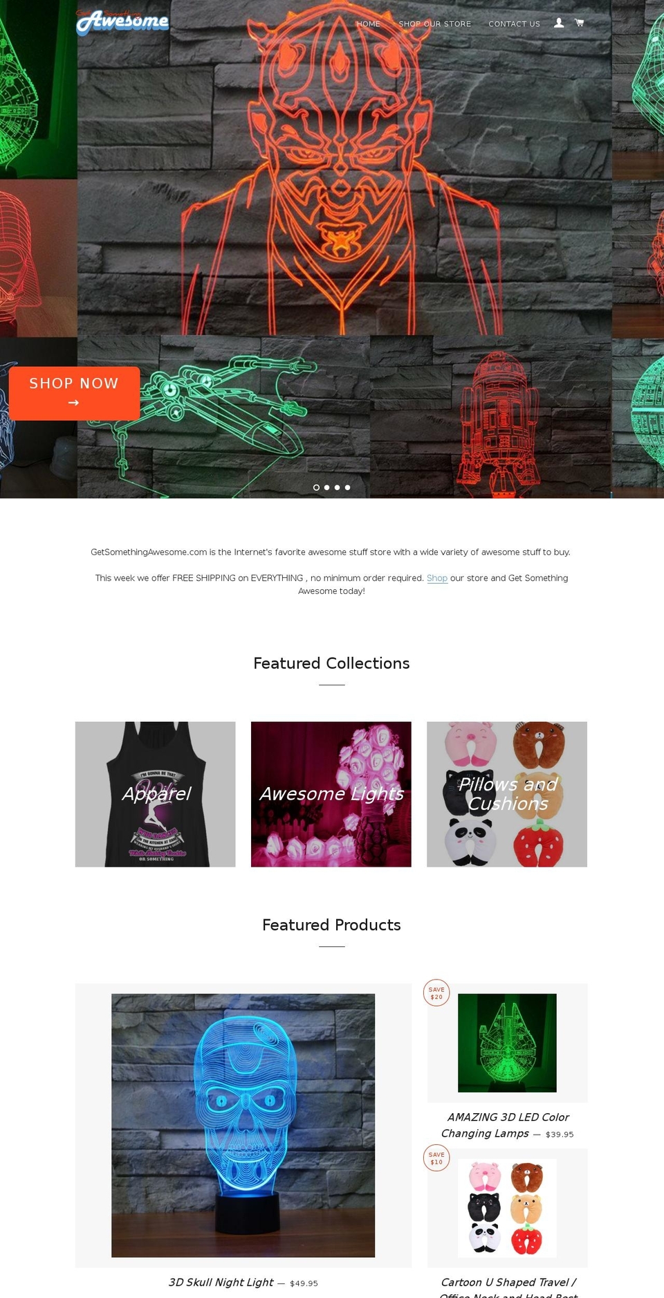 getsomethingawesome.com shopify website screenshot