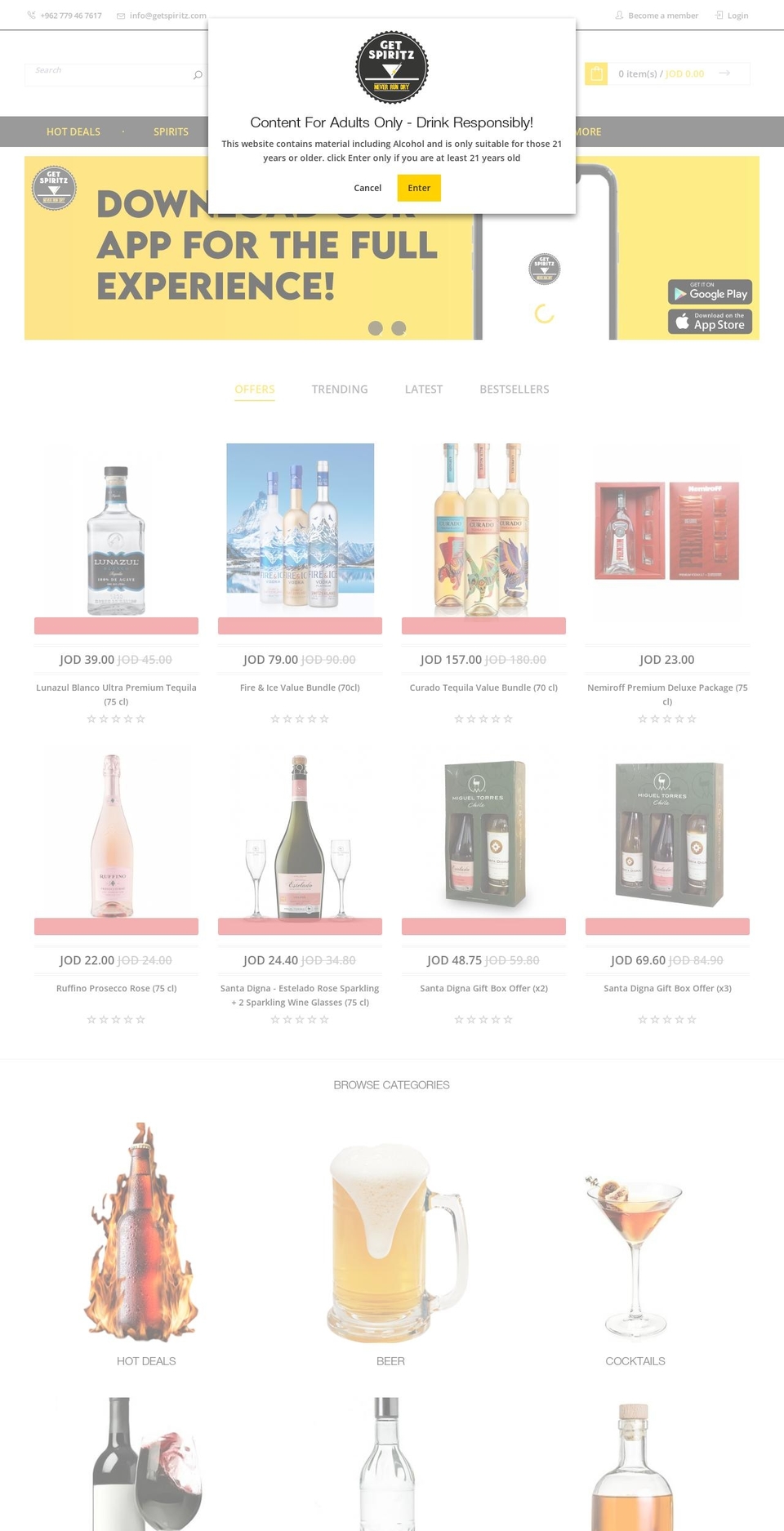 getspiritz.com — Shopify storefront screenshot