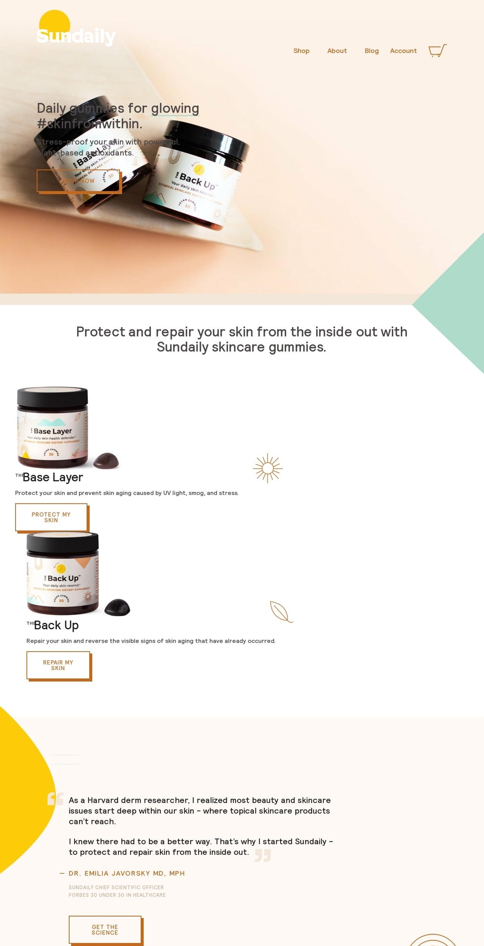 getsundaily.com shopify website screenshot