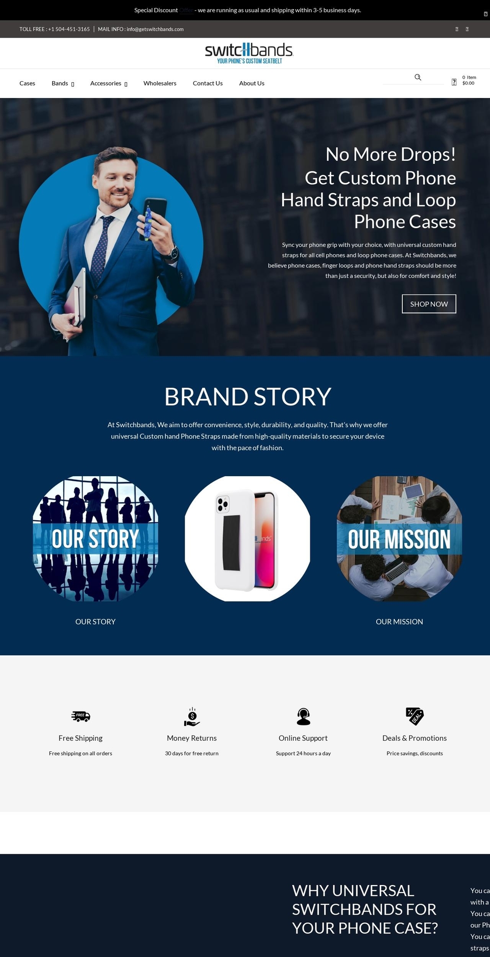 getswitchbands.com — Shopify storefront screenshot