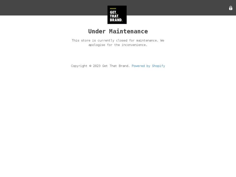getthatbrand.com shopify website screenshot