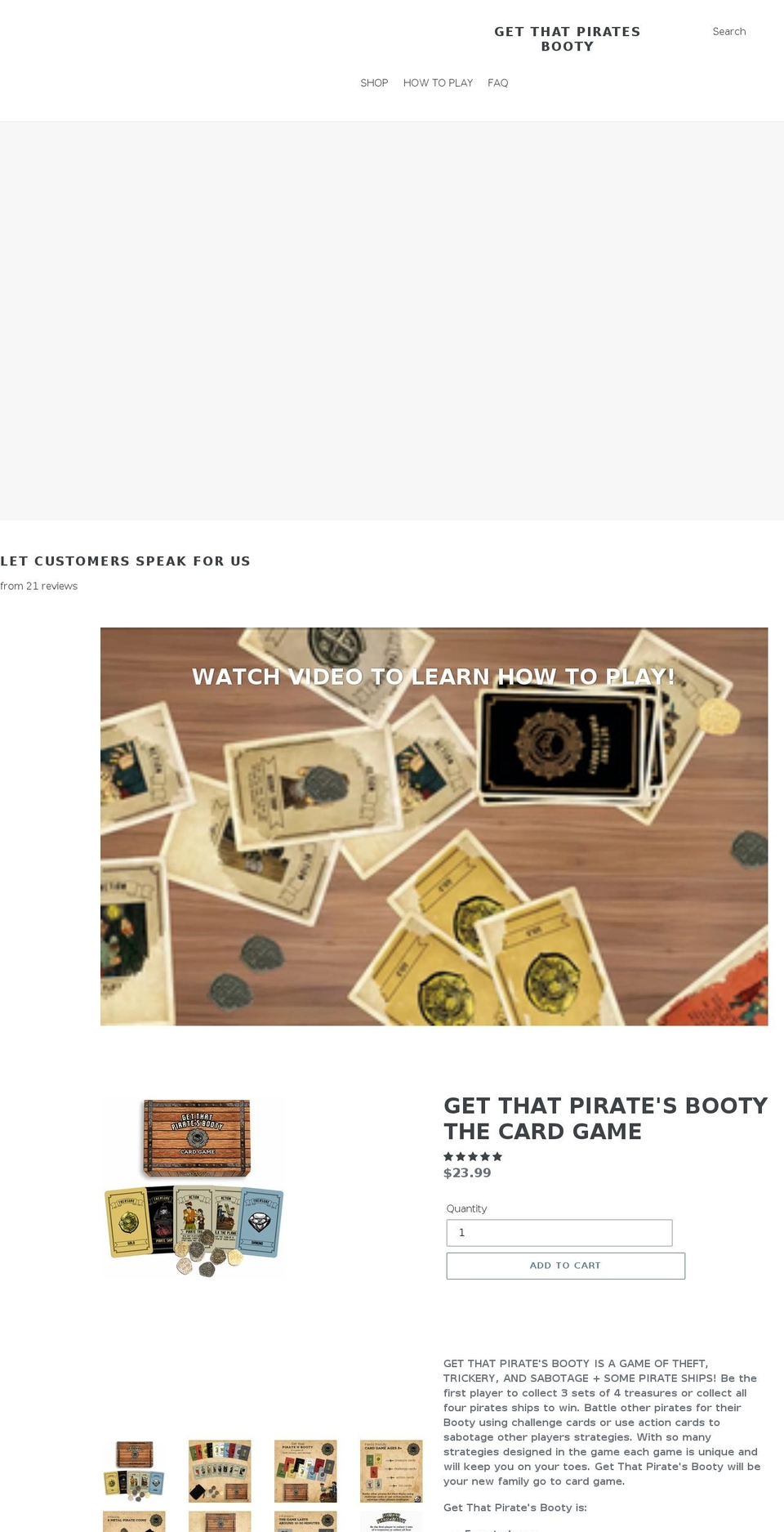 getthatpiratesbooty.com shopify website screenshot