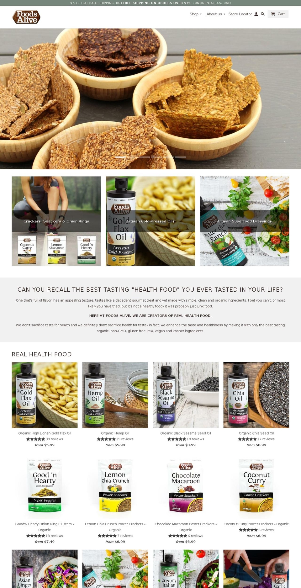 gettheflax.com — Shopify storefront screenshot