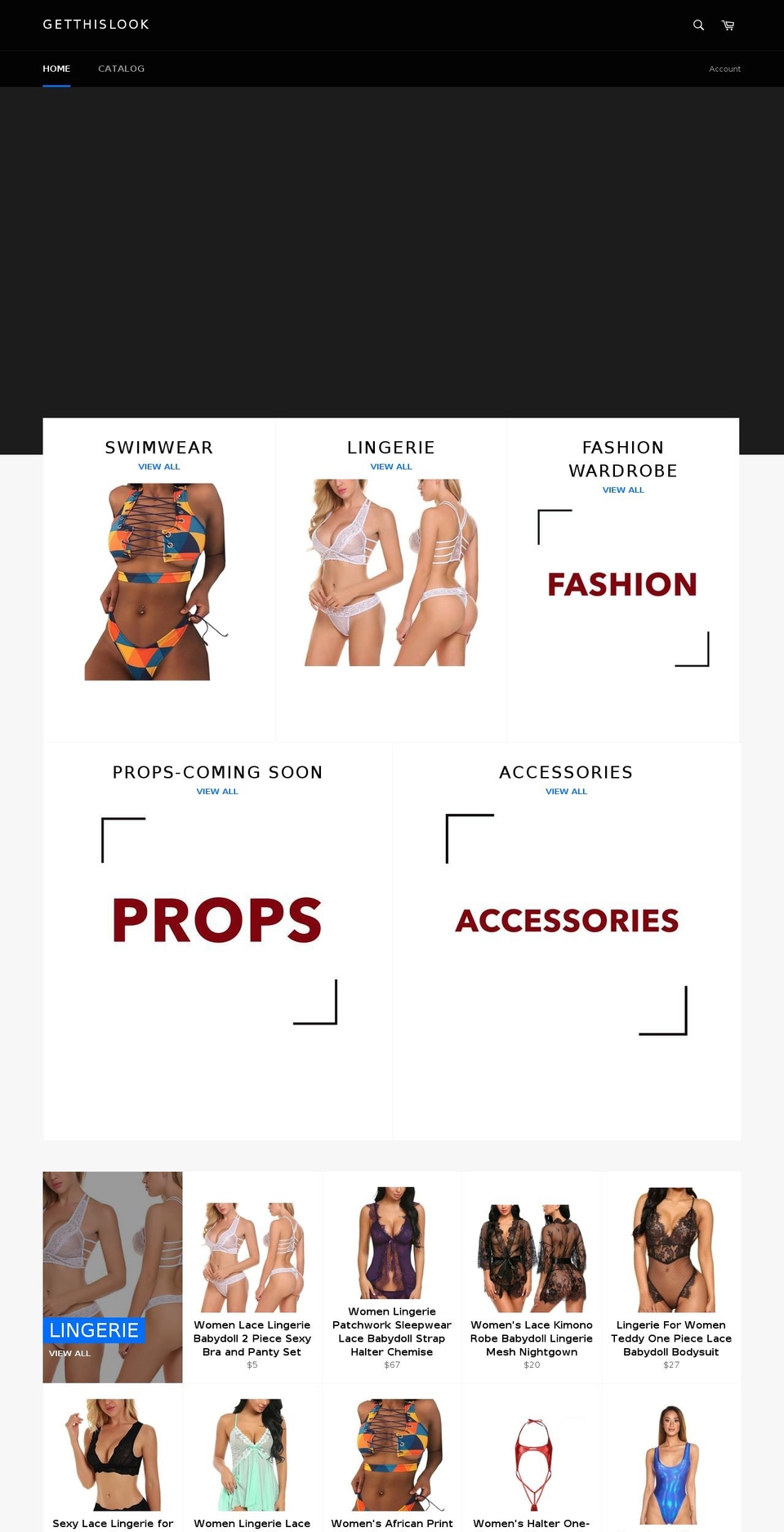getthislook.net shopify website screenshot