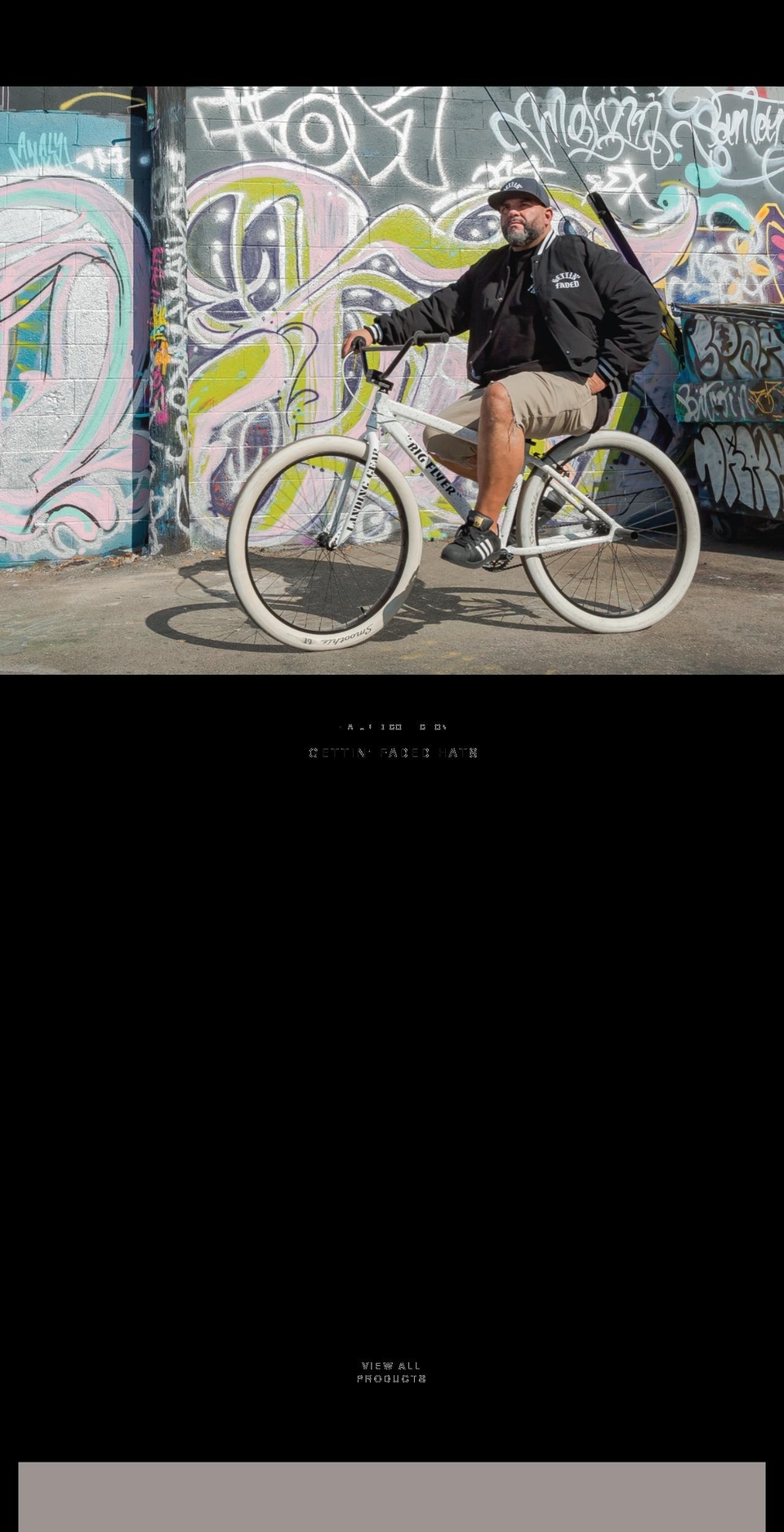 gettinfaded.com shopify website screenshot