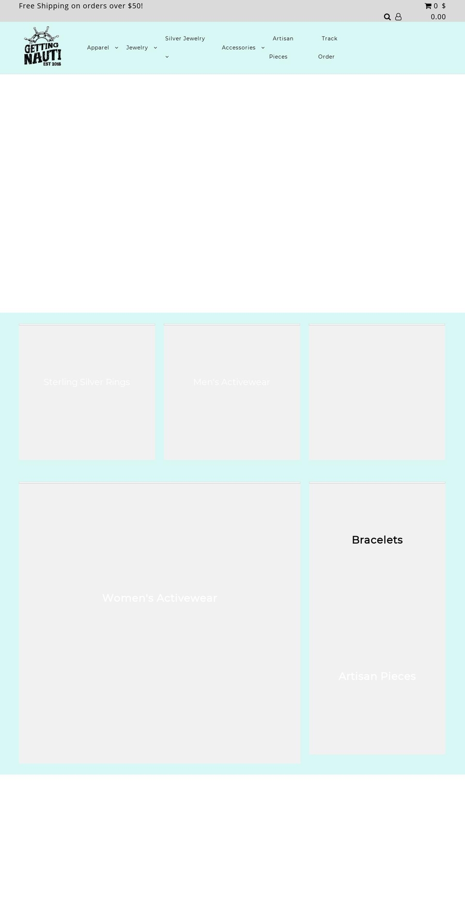 gettingnauti.net shopify website screenshot