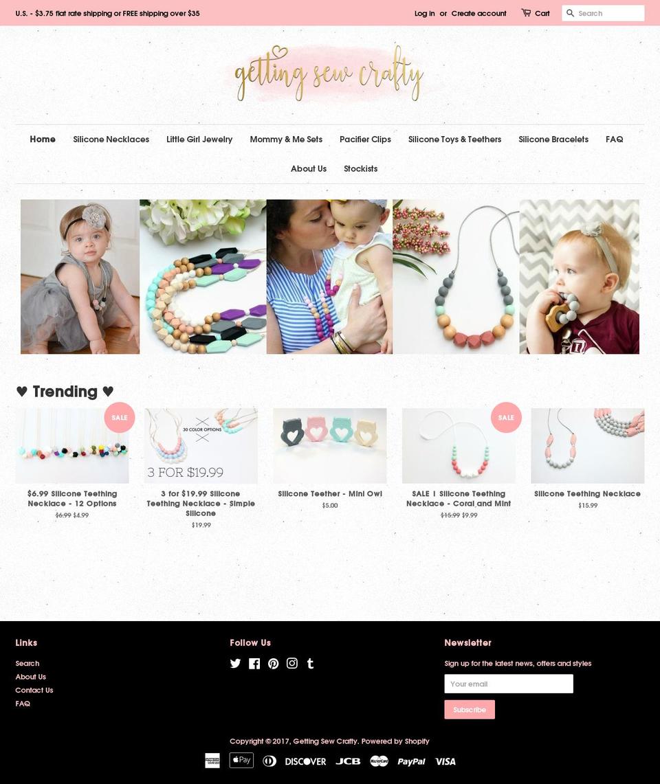 gettingsewcrafty.com shopify website screenshot