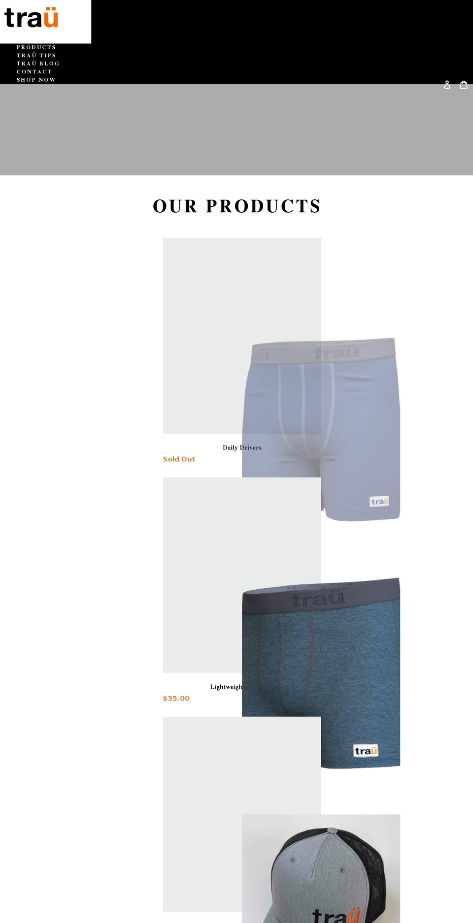 gettrau.com shopify website screenshot