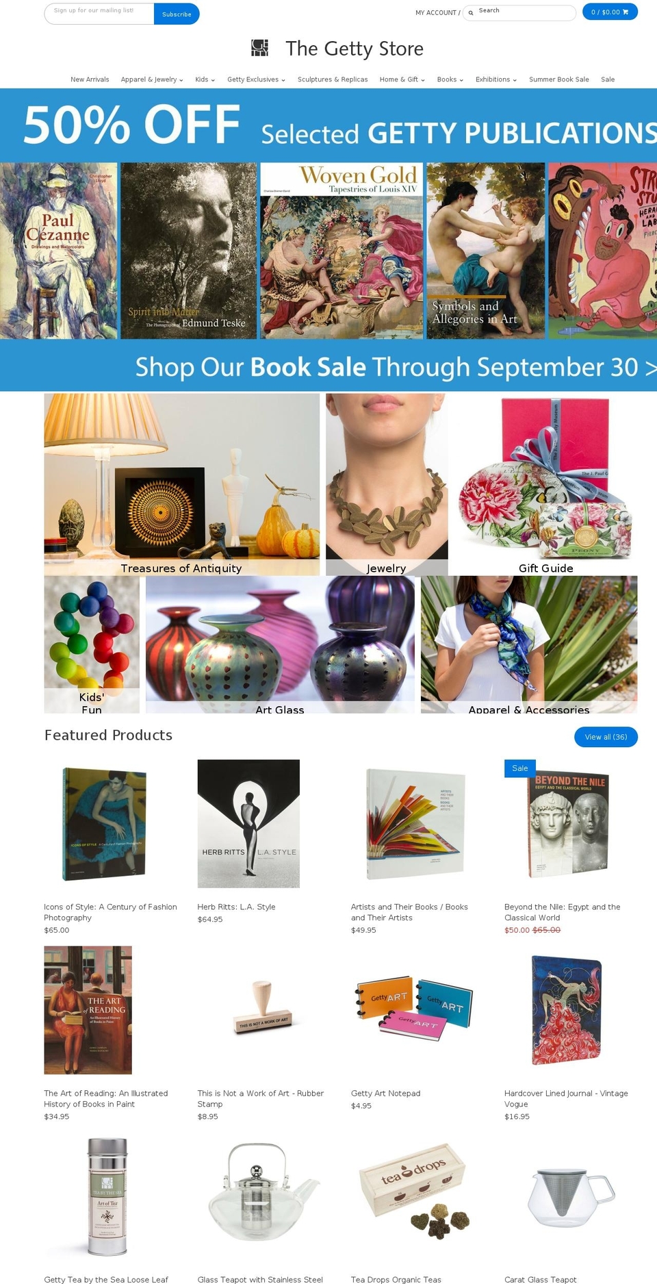 FINALv2 Shopify theme site example gettybookstore.com
