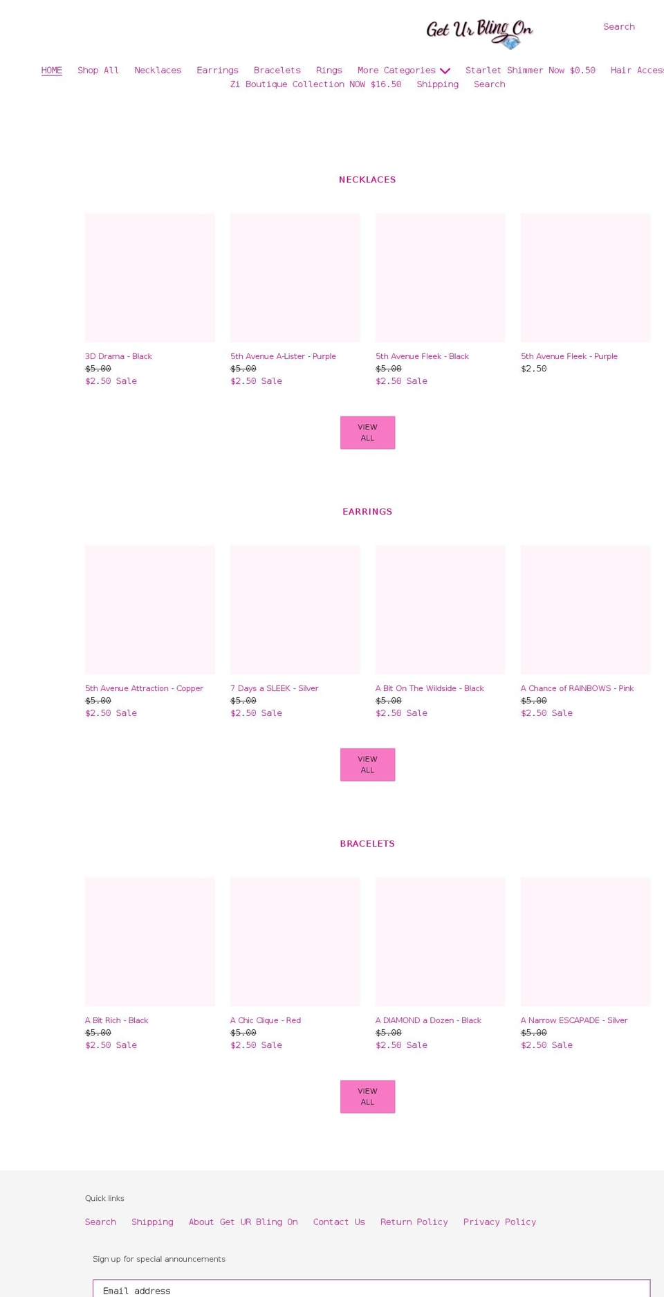 geturblingon.com shopify website screenshot