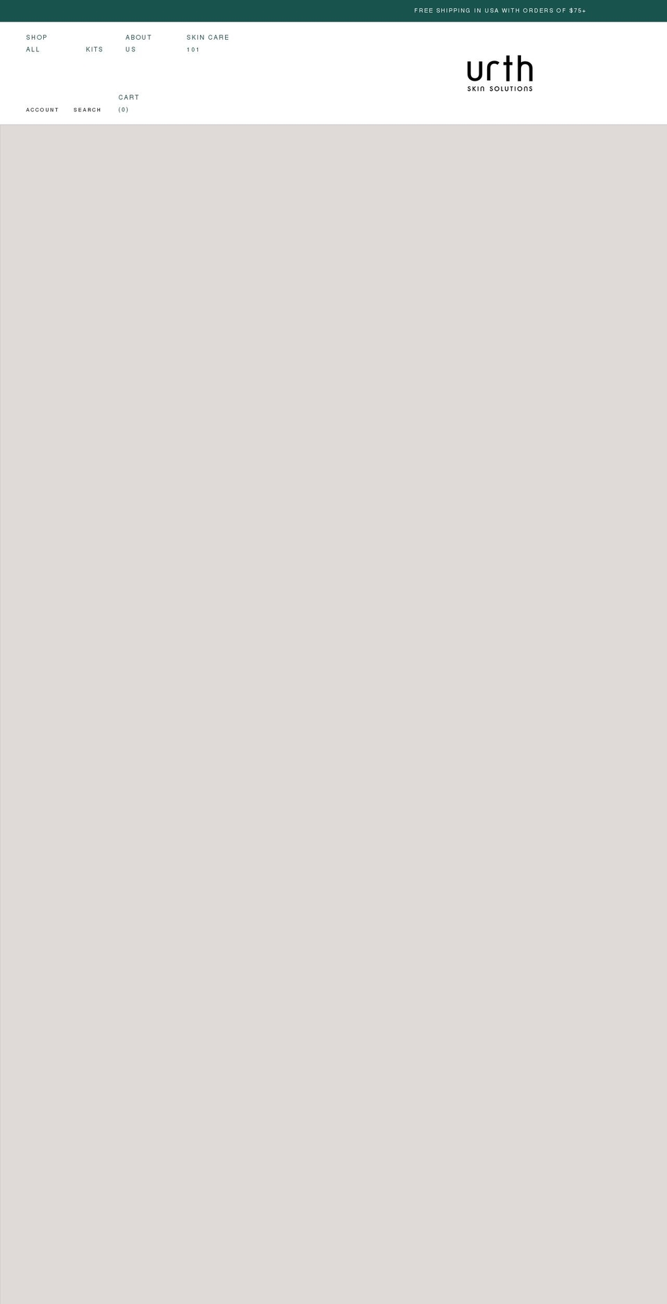 geturth.com shopify website screenshot