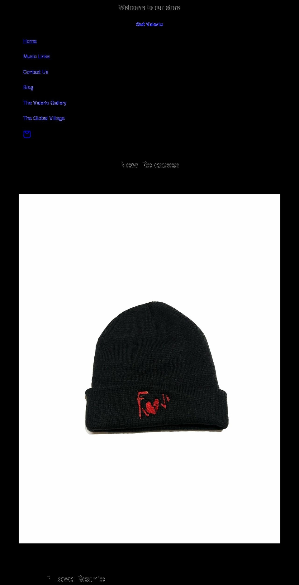getvalerio.com shopify website screenshot