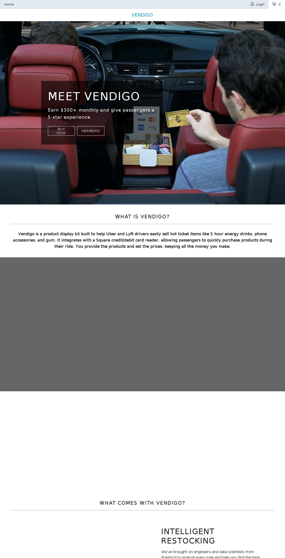 getvendigo.com — Shopify storefront screenshot
